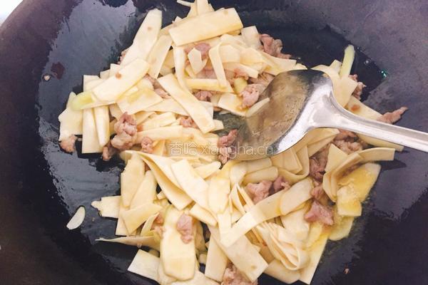 高笋炒肉的做法图解7