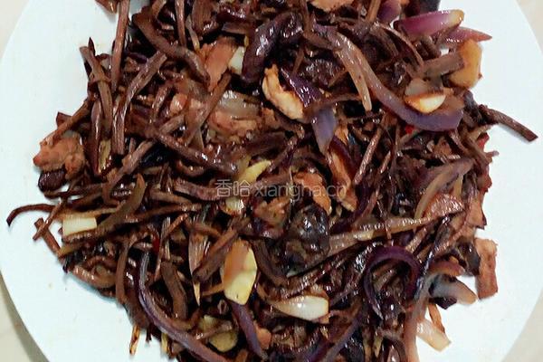 炒茶树菇的做法图解8