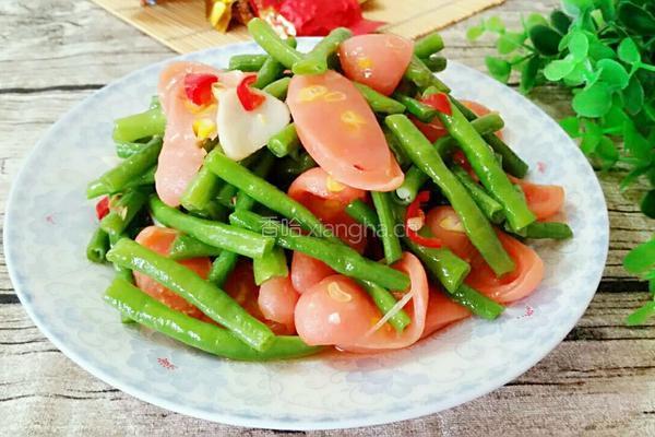 豆角炒香肠的做法图解10
