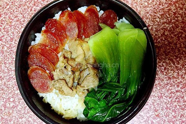 电饭锅煲仔饭的做法图解9