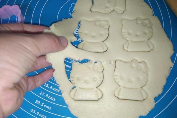 KITTY猫饼干的做法图解12