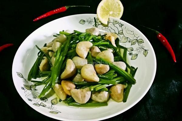 韭菜花炒青菱的做法图解11