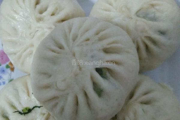 小白菜包子的做法图解3