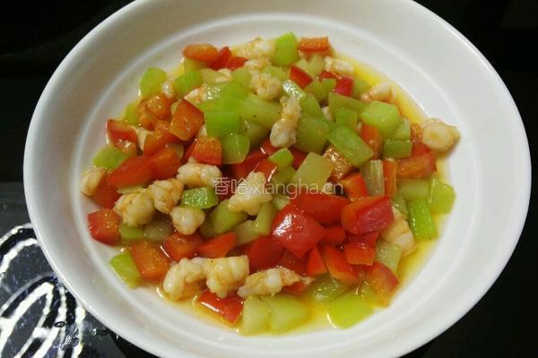 翡翠虾仁的做法图解3