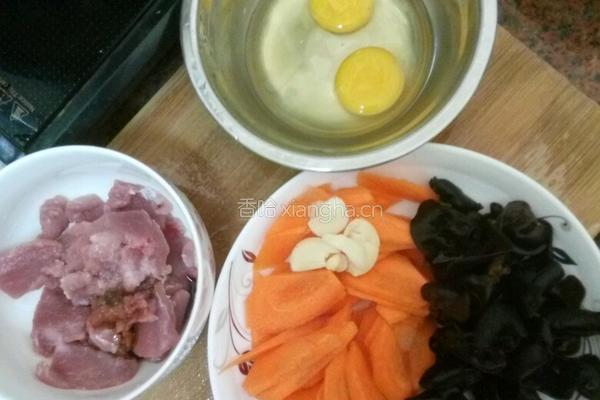 炒木须肉的做法图解1