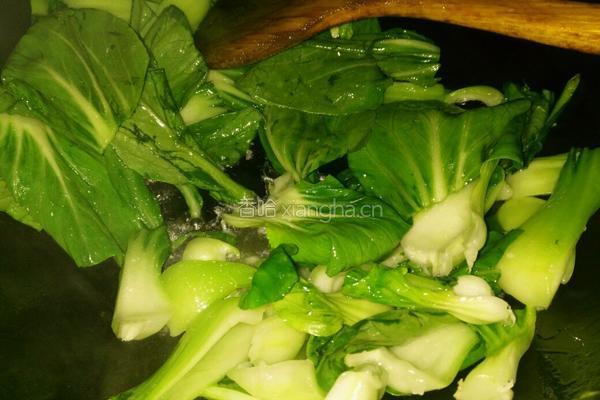 蒜蓉油菜的做法图解7