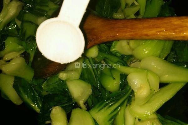 蒜蓉油菜的做法图解8