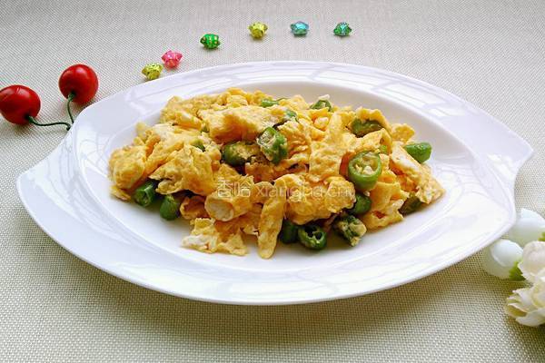 线椒炒鸡蛋