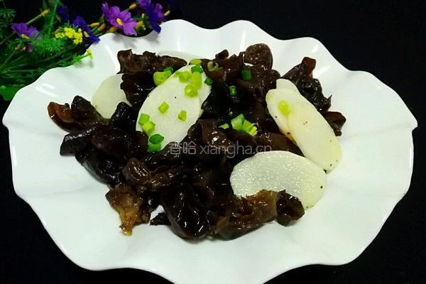 木耳炒山药的做法图解5