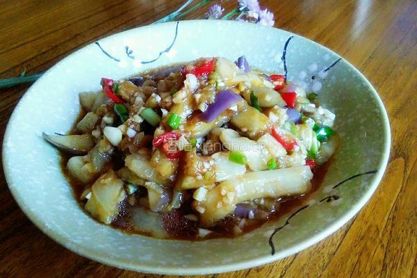 蒜泥茄子的做法图解6