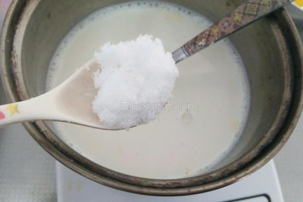 牛奶蜜豆雪糕的做法图解3