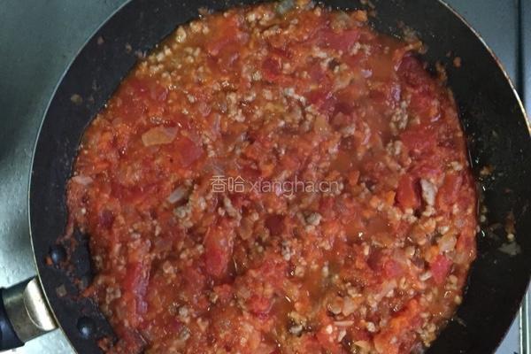 番茄肉末意大利面的做法图解5