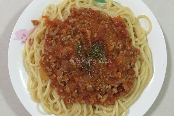 番茄肉末意大利面的做法图解8