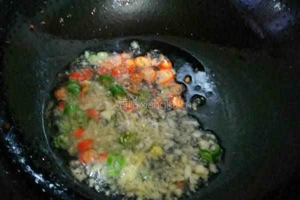 长豆角炒肉丁咸菜的做法图解7