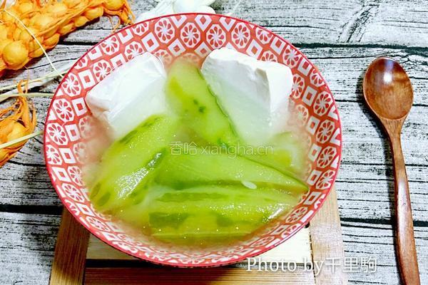 豆腐丝瓜汤的做法图解7
