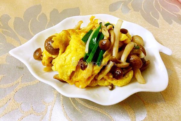 蟹味菇炒蛋的做法图解11
