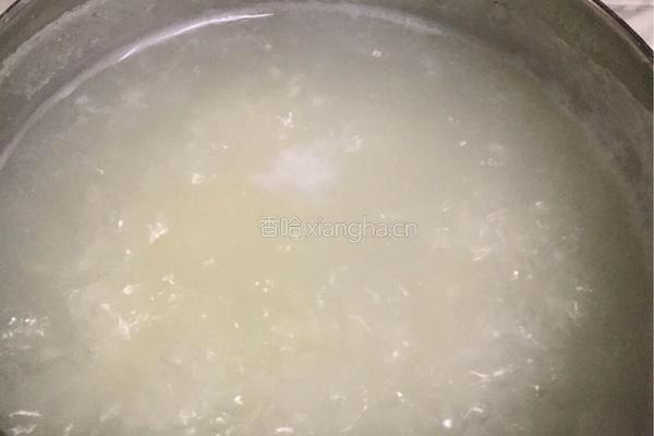 虾仁咸粥的做法图解2