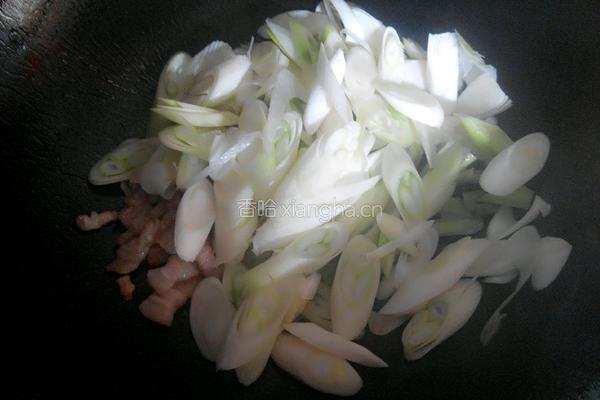 大葱炒肉的做法图解4