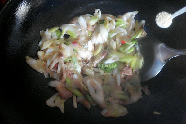 大葱炒肉的做法图解7