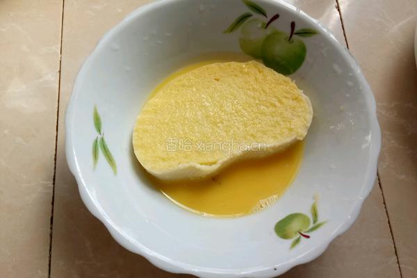鸡蛋煎馒头片的做法图解4