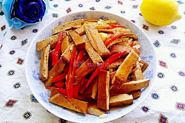 辣椒炒香干的做法图解9