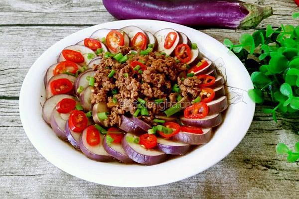 肉沫蒸茄子的做法图解10