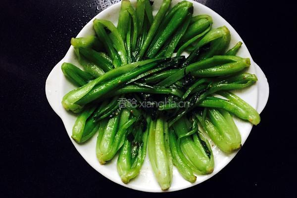 油菜炒木耳的做法图解12