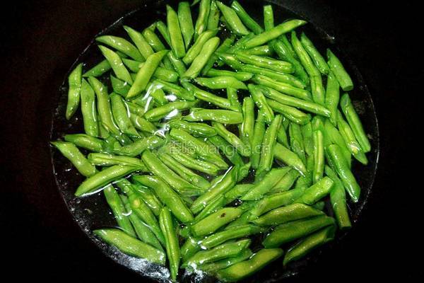 炒四季豆的做法图解4