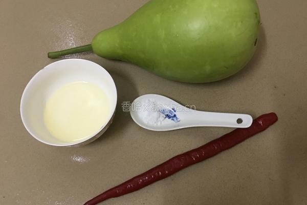 清炒葫芦瓜的做法图解1