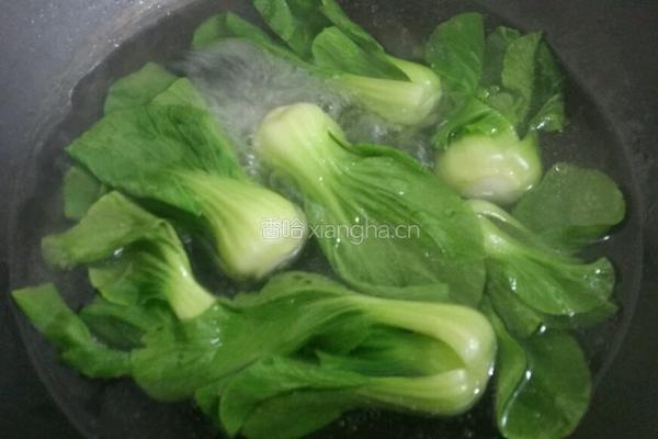 香菇菜心的做法图解4