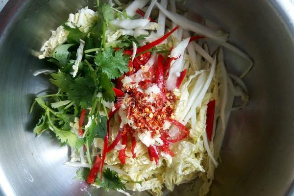 凉拌白菜心的做法图解4