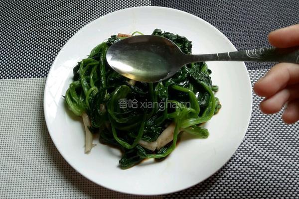 凉拌芝麻菠菜的做法图解5