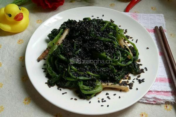 凉拌芝麻菠菜的做法图解7