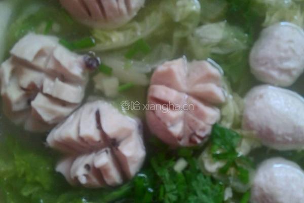 香菇肉丸子汤的做法图解4
