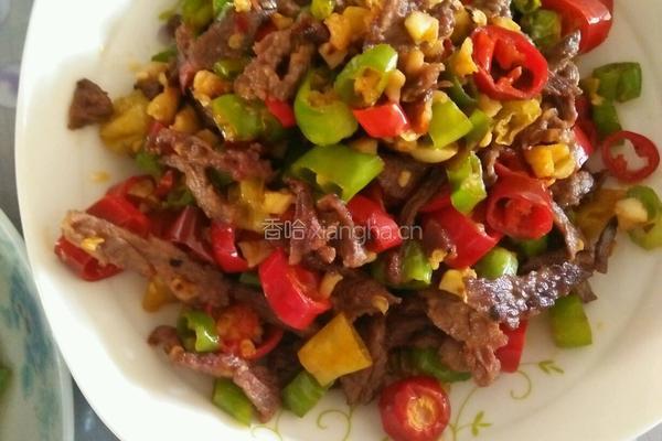 小炒牛肉的做法图解5