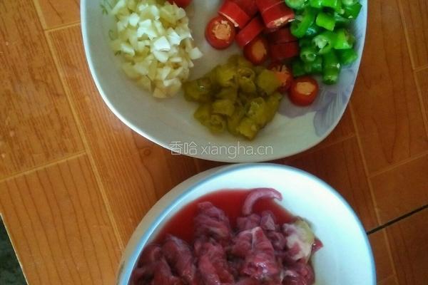 小炒牛肉的做法图解3