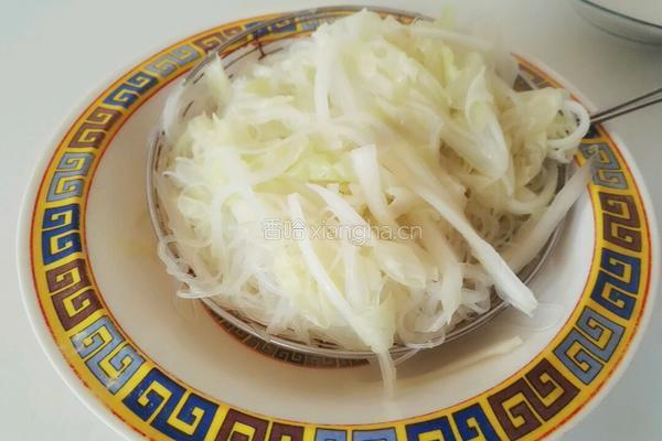 白菜拌粉丝的做法图解5