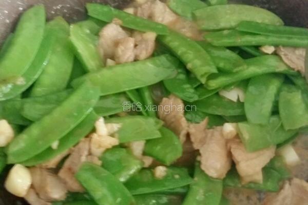 荷兰豆炒肉的做法图解12