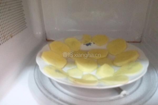微波炉薯片的做法图解3
