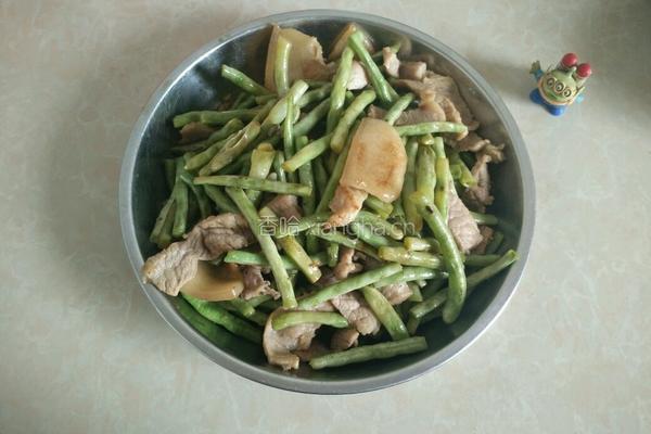 肉炒豆角的做法图解7