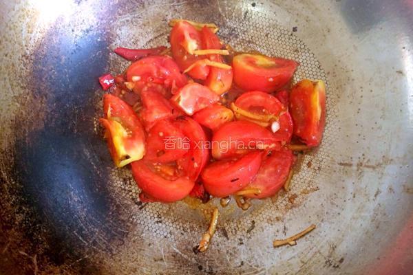 西红柿炒豆角的做法图解7