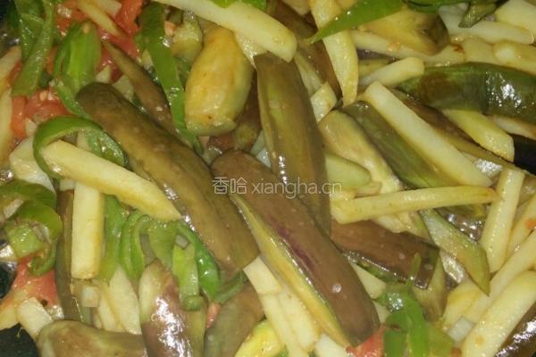 土豆烧茄子的做法图解6