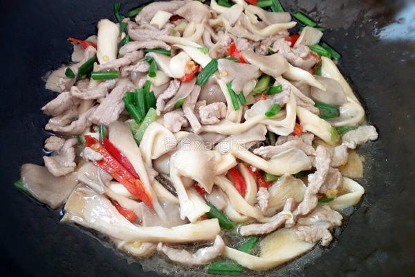 平菇炒肉的做法图解15