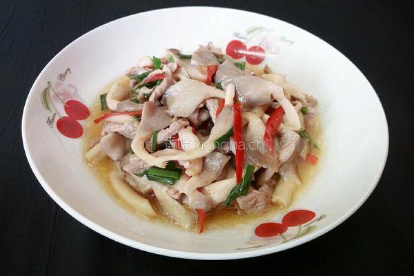 平菇炒肉的做法图解16
