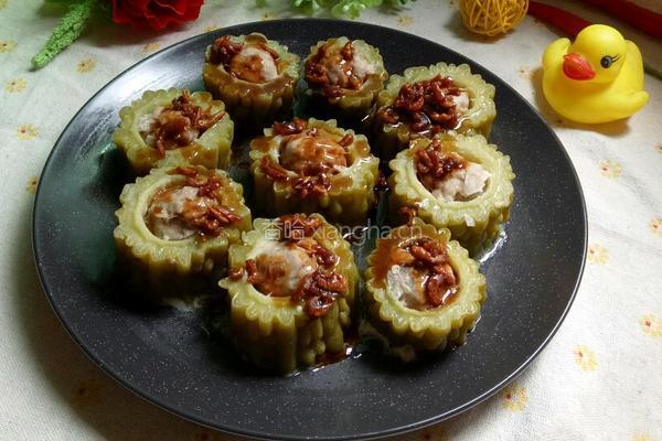 清蒸苦瓜塞肉的做法图解12