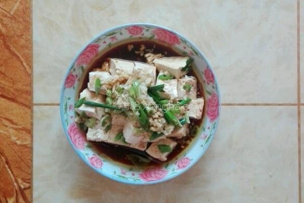 爽口浇汁豆腐的做法图解6