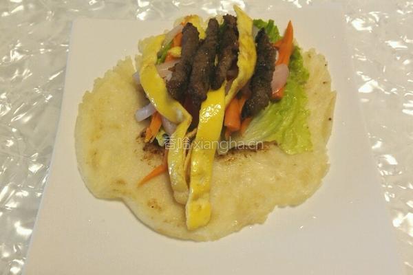 孜然牛肉卷的做法图解11