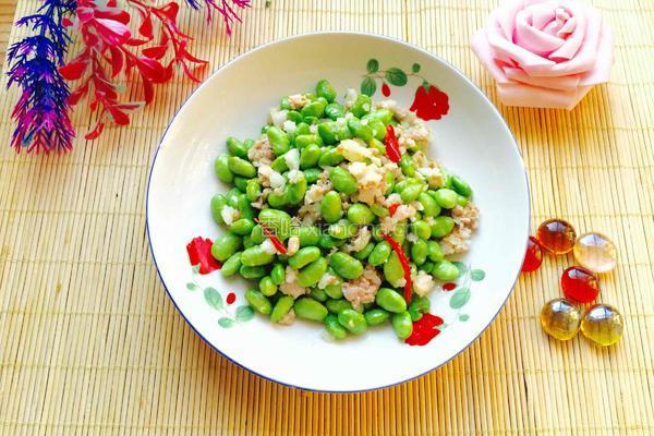 毛豆米炒肉末的做法图解9
