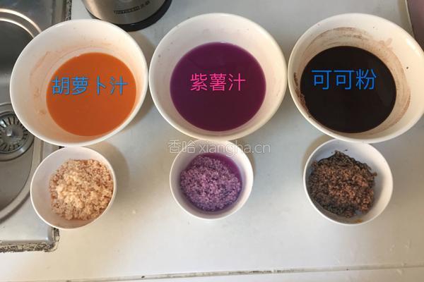 三色糯米饭的做法图解1