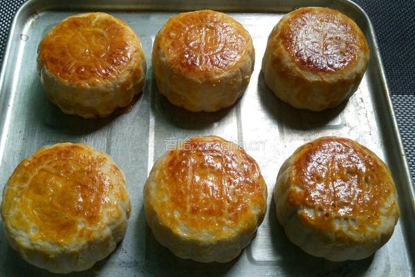 豆沙双黄月饼的做法图解19